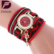 Fashion Women's Ladies Dress Watches Key Braided Rhinestone Quartz Wrist Watches Lady Dress Watches Relogio Femininos