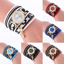 Fashion Women's Ladies Dress Watches Key Braided Rhinestone Quartz Wrist Watches Lady Dress Watches Relogio Femininos