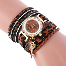 Fashion Women's Ladies Dress Watches Key Braided Rhinestone Quartz Wrist Watches Lady Dress Watches Relogio Femininos