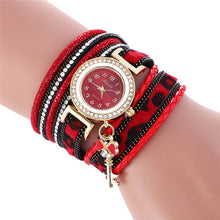 Fashion Women's Ladies Dress Watches Key Braided Rhinestone Quartz Wrist Watches Lady Dress Watches Relogio Femininos