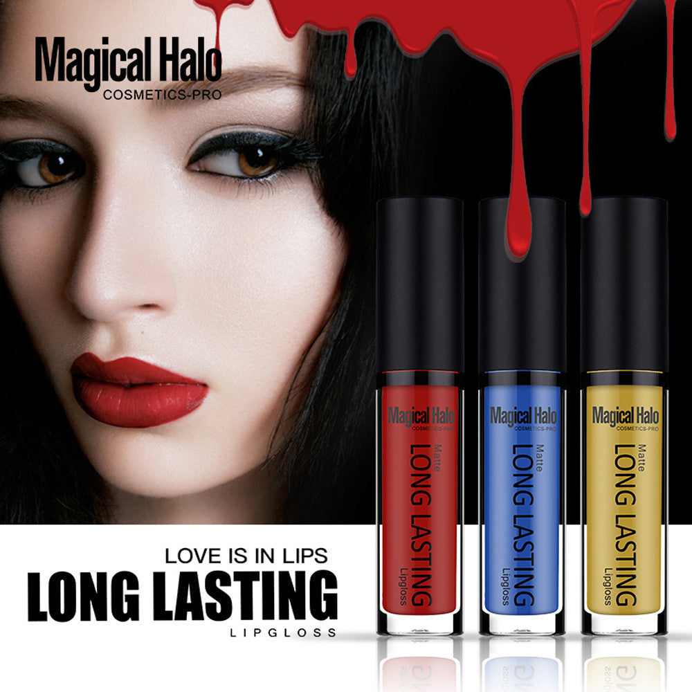 Fashion Magical Halo 18 Colors Sexy Lipstick Waterproof Matte Liquid Lipstick Long Lasting Lip Gloss Lipstick Makeup Set Kit