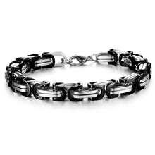 Fashion Men Bracelets Gold Chain Link Bracelet Stainless Steel Width 8mm Bracelet Y8