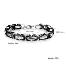 Fashion Men Bracelets Gold Chain Link Bracelet Stainless Steel Width 8mm Bracelet Y8