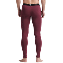 Fashion Men Skinny Leggings Solidcolor Long Johns Underwear Slim Tights Elastic Waist Cotton Sleepwear Thermal Underwear