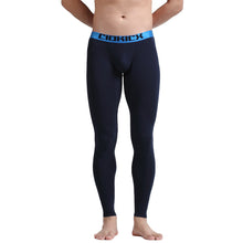 Fashion Men Skinny Leggings Solidcolor Long Johns Underwear Slim Tights Elastic Waist Cotton Sleepwear Thermal Underwear
