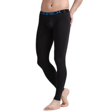 Fashion Men Skinny Leggings Solidcolor Long Johns Underwear Slim Tights Elastic Waist Cotton Sleepwear Thermal Underwear