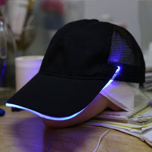 Fashion Night Fishing LED Baseball Cap Hat Light Glow Club Party Black Fabric Travel Hat Snapbacks Caps