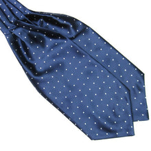 Fashion Polka Dot Men Long Silk Scarves/Cravat Ascot Ties Handkerchief Gentlemen