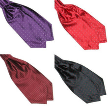 Fashion Polka Dot Men Long Silk Scarves/Cravat Ascot Ties Handkerchief Gentlemen