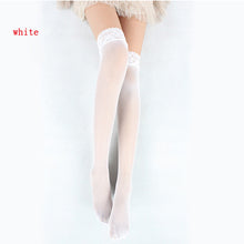 Fashion Women Girls Sexy Lace Nylon Yarn Top Hollow Fishnet Thigh High Long Stockings 5 Colors LY7