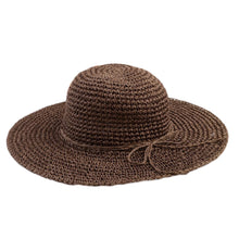 Women Straw Hat Wide Brim Woven Design Foldable Sun Beach Hat Coffee Chapeu Feminino
