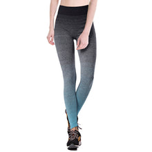 Fashion Women Yuga Pants Girls Elastic Leggings Gradient High Waist Pantaloni Donna Stretch Cropped Trousers Pants