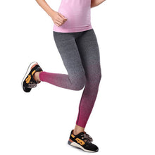 Fashion Women Yuga Pants Girls Elastic Leggings Gradient High Waist Pantaloni Donna Stretch Cropped Trousers Pants