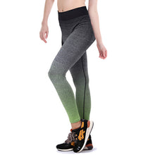Fashion Women Yuga Pants Girls Elastic Leggings Gradient High Waist Pantaloni Donna Stretch Cropped Trousers Pants