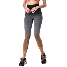 Fashion Women Yuga Pants Girls Elastic Leggings Gradient High Waist Pantaloni Donna Stretch Cropped Trousers Pants