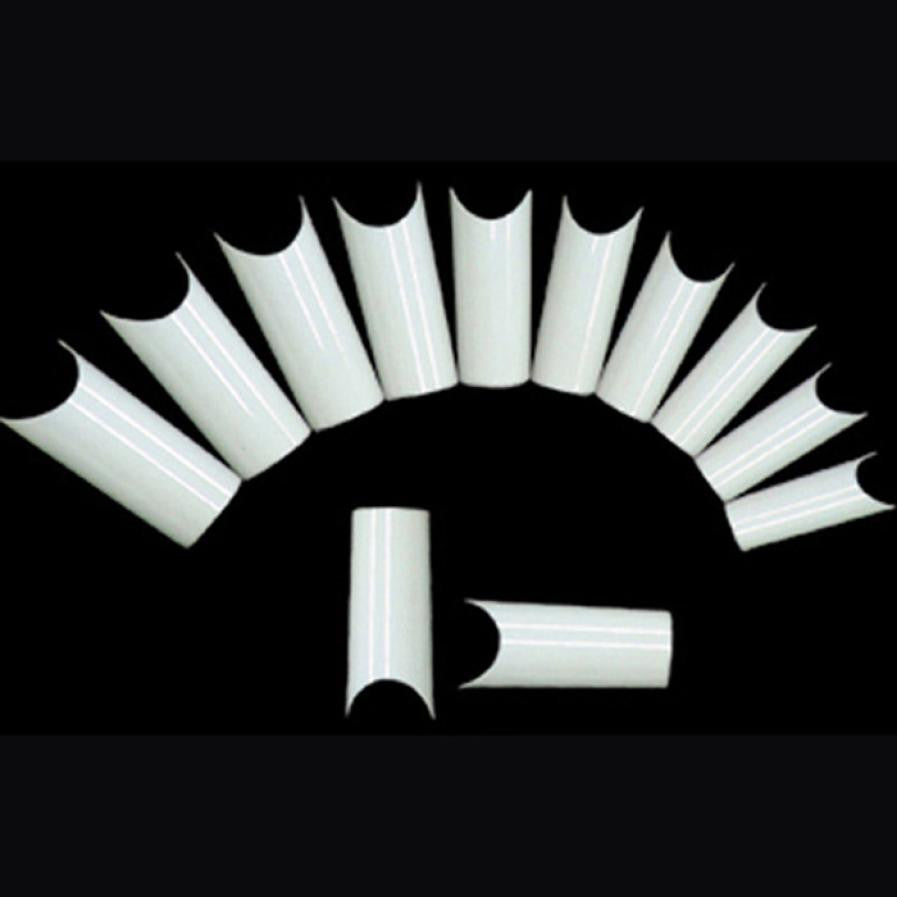 Fashion women Girl Full 500pc 10 Sizes False Acrylic Nail Art Tips Acrylic Fake Nail Tips French False Nail Tips Natural