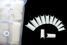 Fashion women Girl Full 500pc 10 Sizes False Acrylic Nail Art Tips Acrylic Fake Nail Tips French False Nail Tips Natural