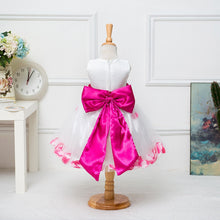 Floral Bow Ball Gown Princess Girls Dresses Sweet Girl Sleeveless Wedding Party Dresses one Piece Tulle Dress