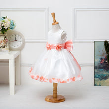 Floral Bow Ball Gown Princess Girls Dresses Sweet Girl Sleeveless Wedding Party Dresses one Piece Tulle Dress