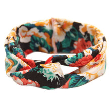 Floral Print Turban Headband, Baby Top Knot Headband, Girls Headwrap Head Band Hair Accessories Headwear Bandeau Bebe Fille LE3
