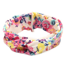 Floral Print Turban Headband, Baby Top Knot Headband, Girls Headwrap Head Band Hair Accessories Headwear Bandeau Bebe Fille LE3