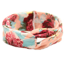 Floral Print Turban Headband, Baby Top Knot Headband, Girls Headwrap Head Band Hair Accessories Headwear Bandeau Bebe Fille LE3