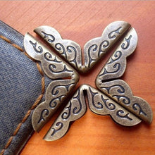 Antique Bronze Small Book Scrapbooking Albums Menus Folders Collar Corner Protectors