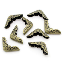 Antique Bronze Small Book Scrapbooking Albums Menus Folders Collar Corner Protectors