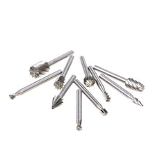 10Pcs HSS Router Bits For Wood Metal Glass Rotary Tool Drill Bit 82670