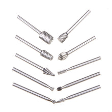 10Pcs HSS Router Bits For Wood Metal Glass Rotary Tool Drill Bit 82670