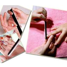 10pc Professional Nail Files Buffer Buffing Slim Crescent Grit Sandpaper 100/180 Nail Tools