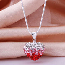 Shamballa pendant red crystal wo colares ruby jewelry