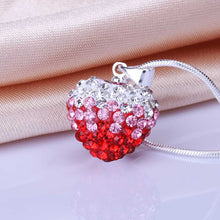 Shamballa pendant red crystal wo colares ruby jewelry