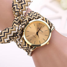 & Women Aztec Tribal Floral Cloth Quartz Dial Wristwatch Watch Clock Dress Bracelet Ladies Watches