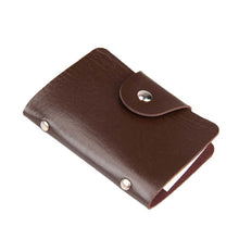 12 Card Position Faux Leather Card Holder Card Pack Card Protector Coffee INGT