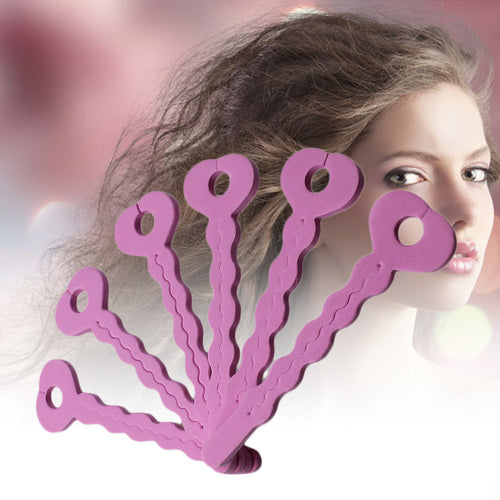 12 PCSpack Magic Sponge Soft Hair Curler Roller Tool