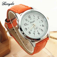 Brand Watches Elegant Analog Luxury Sports Leather Strap Quartz Mens Wrist Watch Quartz-Watch Womens Wrist Watch lady watches