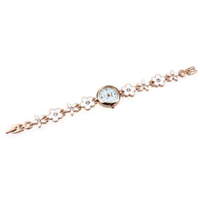 Brand Watches Elegant Flowers Diamond Woman Dress Alloy Strap Bracelet Quartz Watch Womens Wrist Watch lady watches