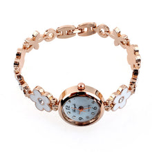 Brand Watches Elegant Flowers Diamond Woman Dress Alloy Strap Bracelet Quartz Watch Womens Wrist Watch lady watches