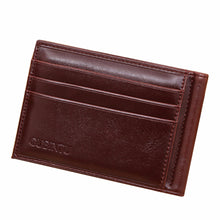 Luxury Business Fashion Men Leather Card Cash Receipt Holder Organizer Bifold Wallet Purse Card&ID Hold