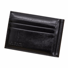 Luxury Business Fashion Men Leather Card Cash Receipt Holder Organizer Bifold Wallet Purse Card&ID Hold