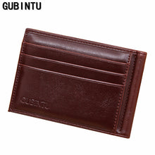 Luxury Business Fashion Men Leather Card Cash Receipt Holder Organizer Bifold Wallet Purse Card&ID Hold