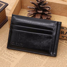 Luxury Business Fashion Men Leather Card Cash Receipt Holder Organizer Bifold Wallet Purse Card&ID Hold