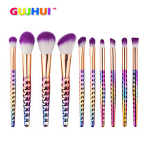 10pc Make Up Foundation Eyebrow Eyeliner Blush Cosmetic Concealer Brushes Professional Foundation Powder Brush Kit Set