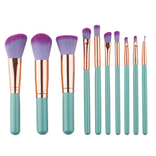 10pc Make Up Foundation Eyebrow Eyeliner Blush Cosmetic Concealer Brushes Professional Powder Brush Makeup Kit Set