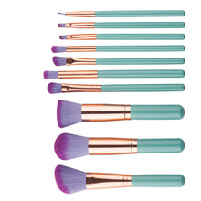 10pc Make Up Foundation Eyebrow Eyeliner Blush Cosmetic Concealer Brushes Professional Powder Brush Makeup Kit Set