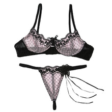Sexy Lingerie Set Women Babydoll Underwear Sheer Mesh Lace Underwire Floral Bra G-string Sleepwear Night Gown Nightwear Suit