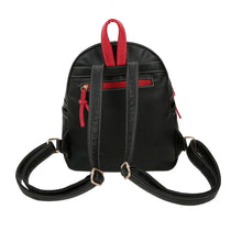 Harajuku Vintage Women Backpack PU Leather Leaf Applique Zipper Mini Schoolbag Casual Travel Bag Teenage Girls Black Rugzak
