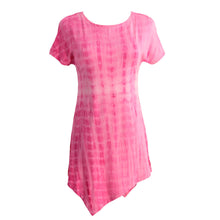 Harajuku Women Oversize T-shirt Tie Dyed Tunic Tee Shirt Femme Asymmetric Hem Short Sleeve Casual Ropa Camisas Femininas