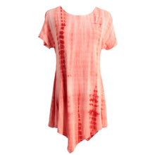Harajuku Women Oversize T-shirt Tie Dyed Tunic Tee Shirt Femme Asymmetric Hem Short Sleeve Casual Ropa Camisas Femininas